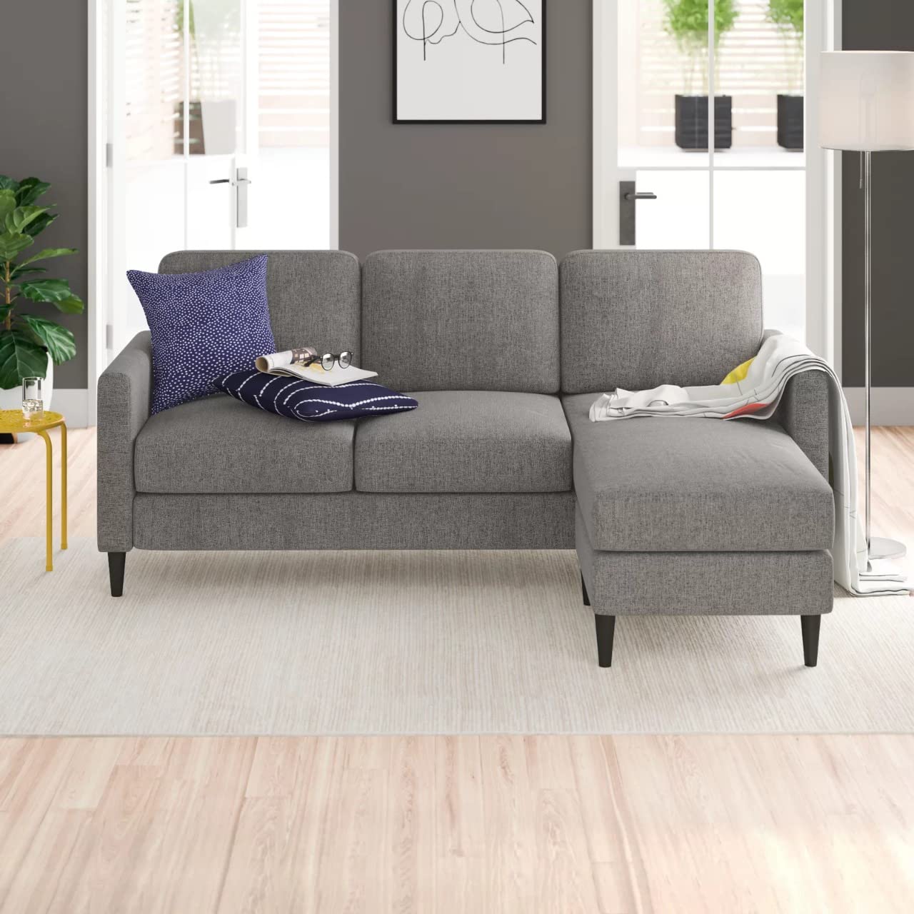 Yolo 4 Seater Fabric Interchangeable L Shape Sofa For Living Room Be Torque India