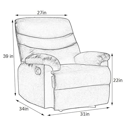 Valencia 1 Seater Fabric Manual recliner - Torque India