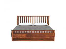 Walken Sheesham Bed With Box Storage For Bedroom - Torque India