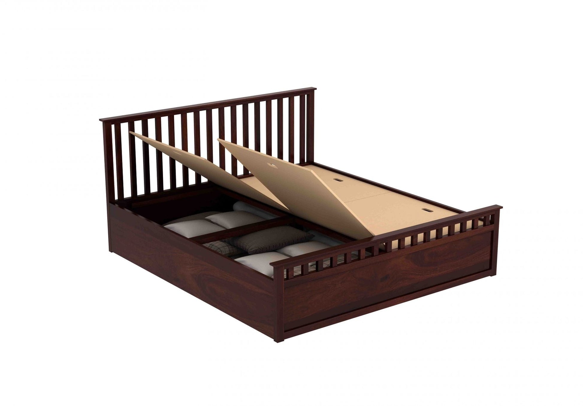 Walken Sheesham Bed With Box Storage For Bedroom - Torque India