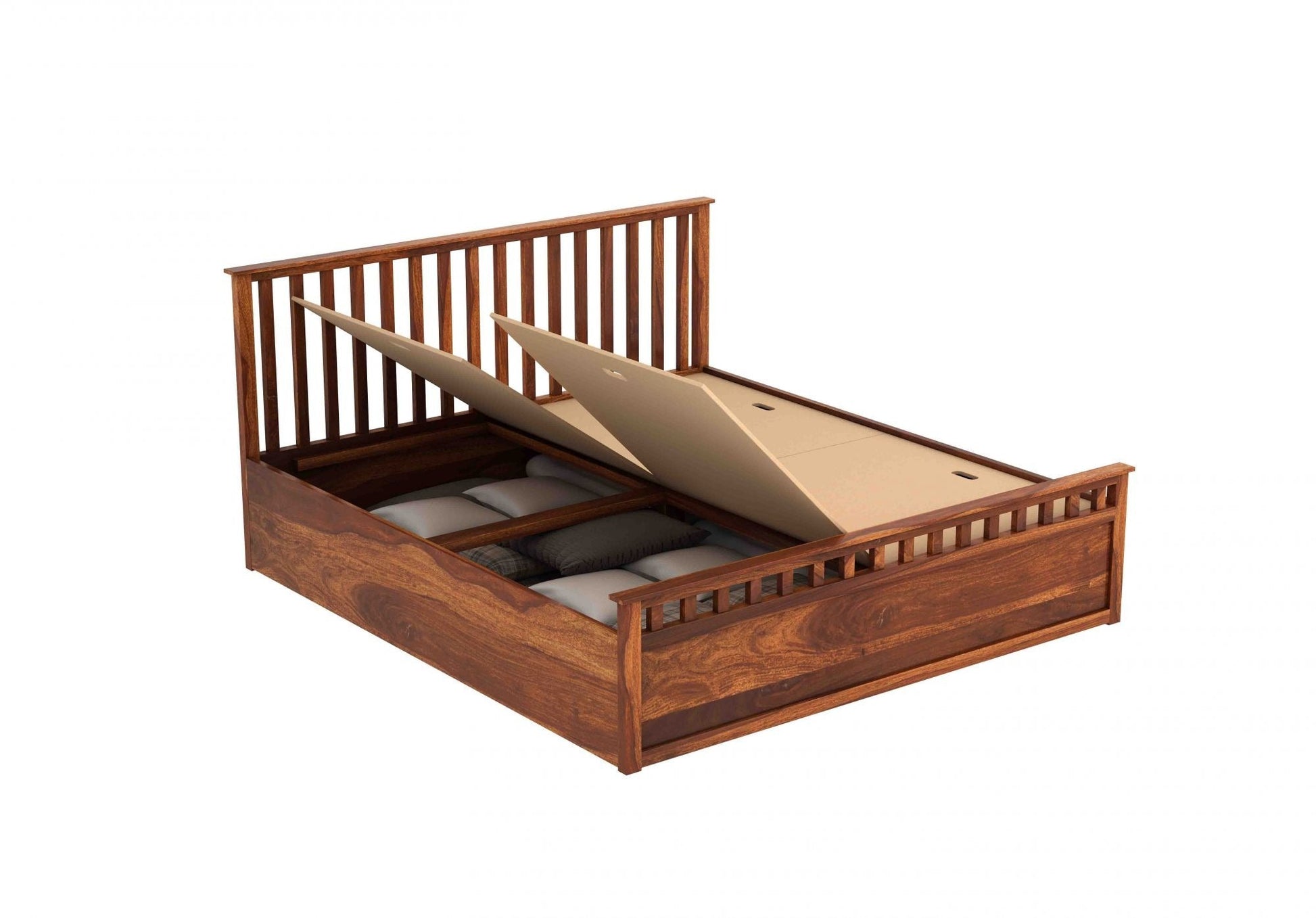 Walken Sheesham Bed With Box Storage For Bedroom - Torque India