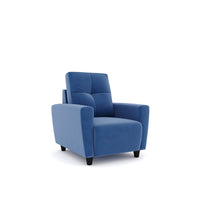 Woodsmoke 6 Seater Fabric Sofa - (3+2+1, Blue) - Torque India